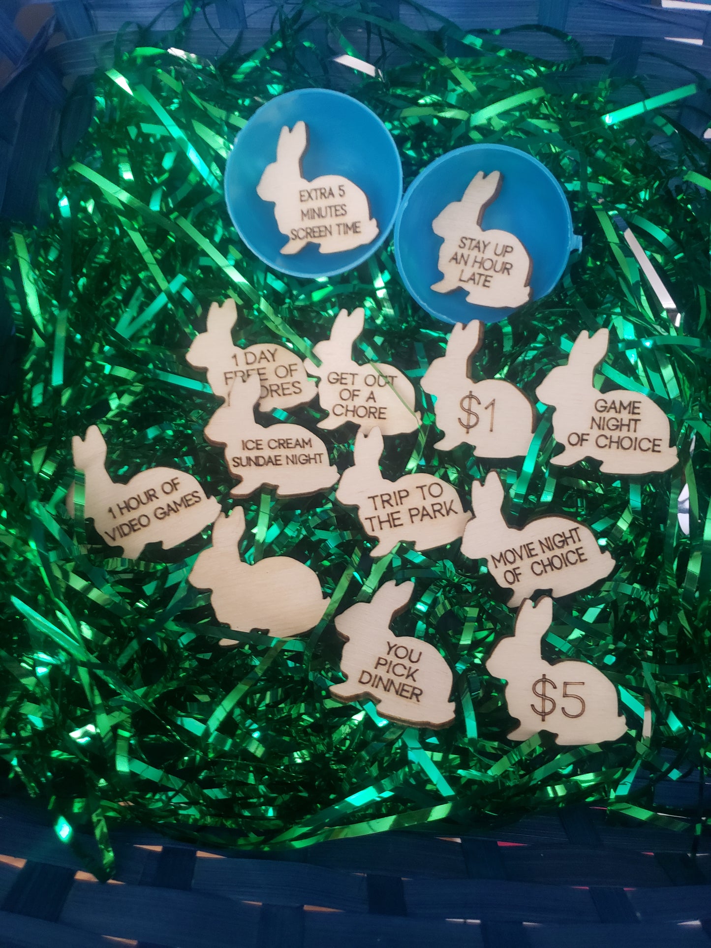 Easter Egg Tokens round or bunny