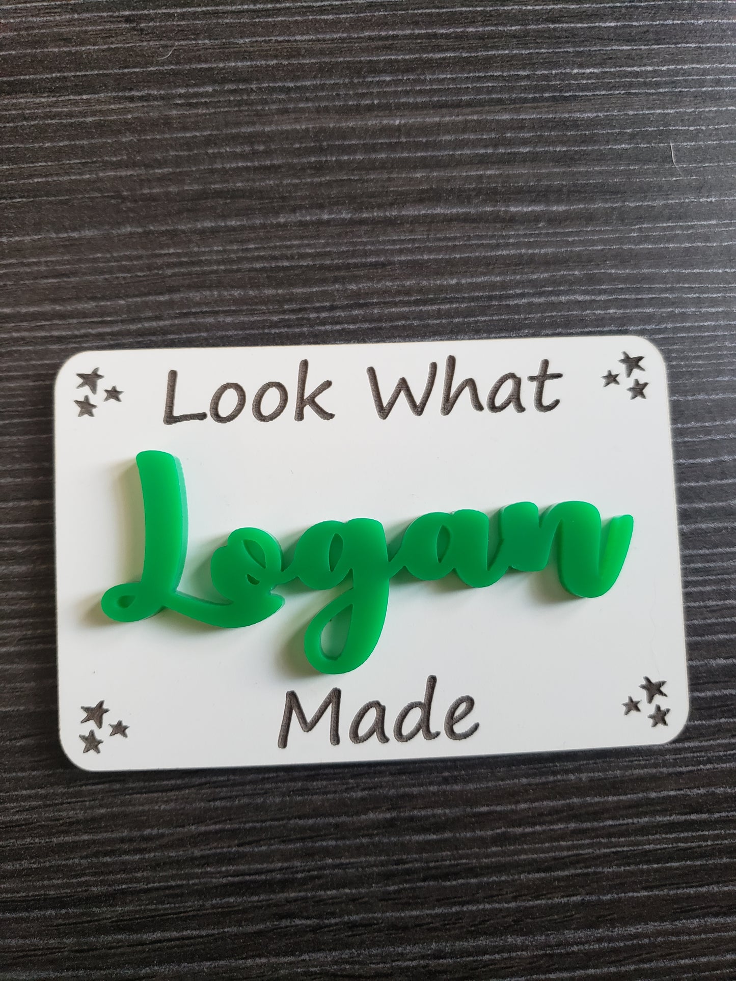 Look what I made magnets whiteboard and acrylic Personalized