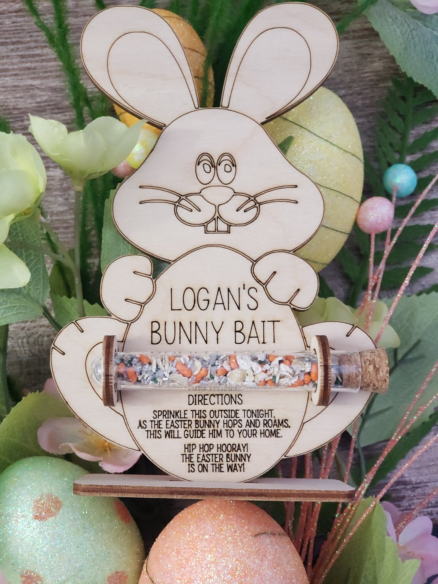 Bunny Bait Personalized Easter Decoration