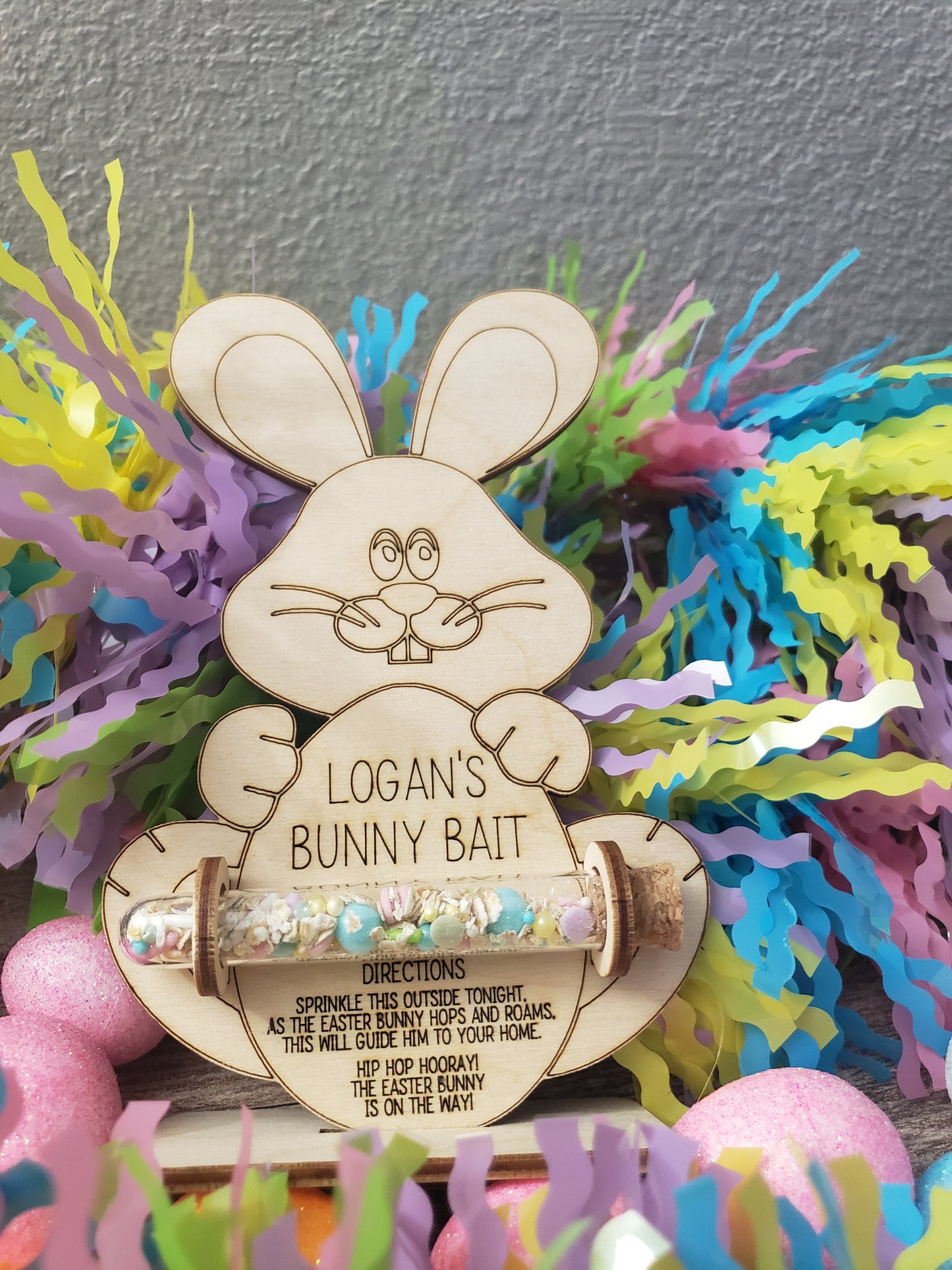 Bunny Bait Personalized Easter Decoration