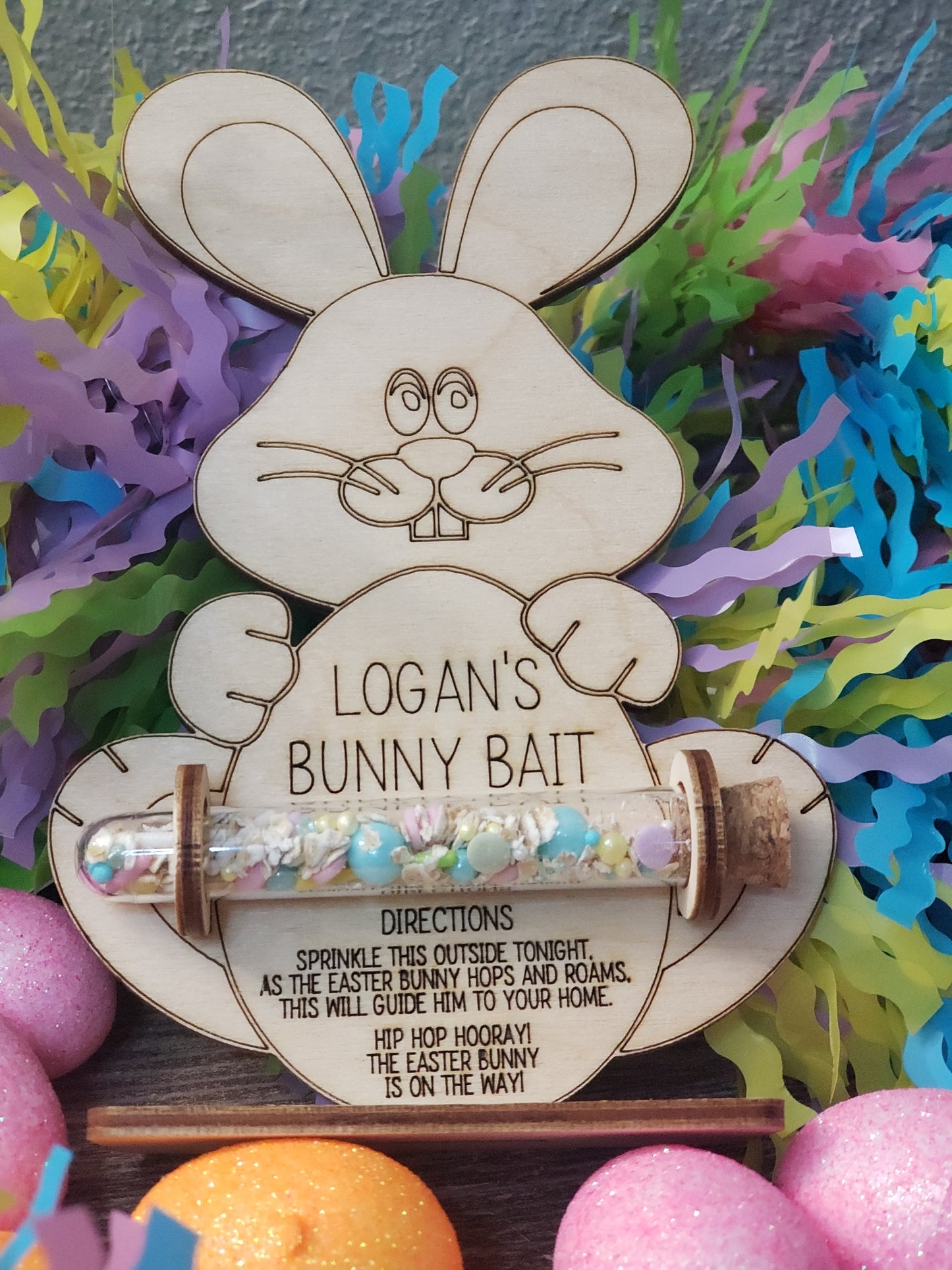 Bunny Bait Personalized Easter Decoration