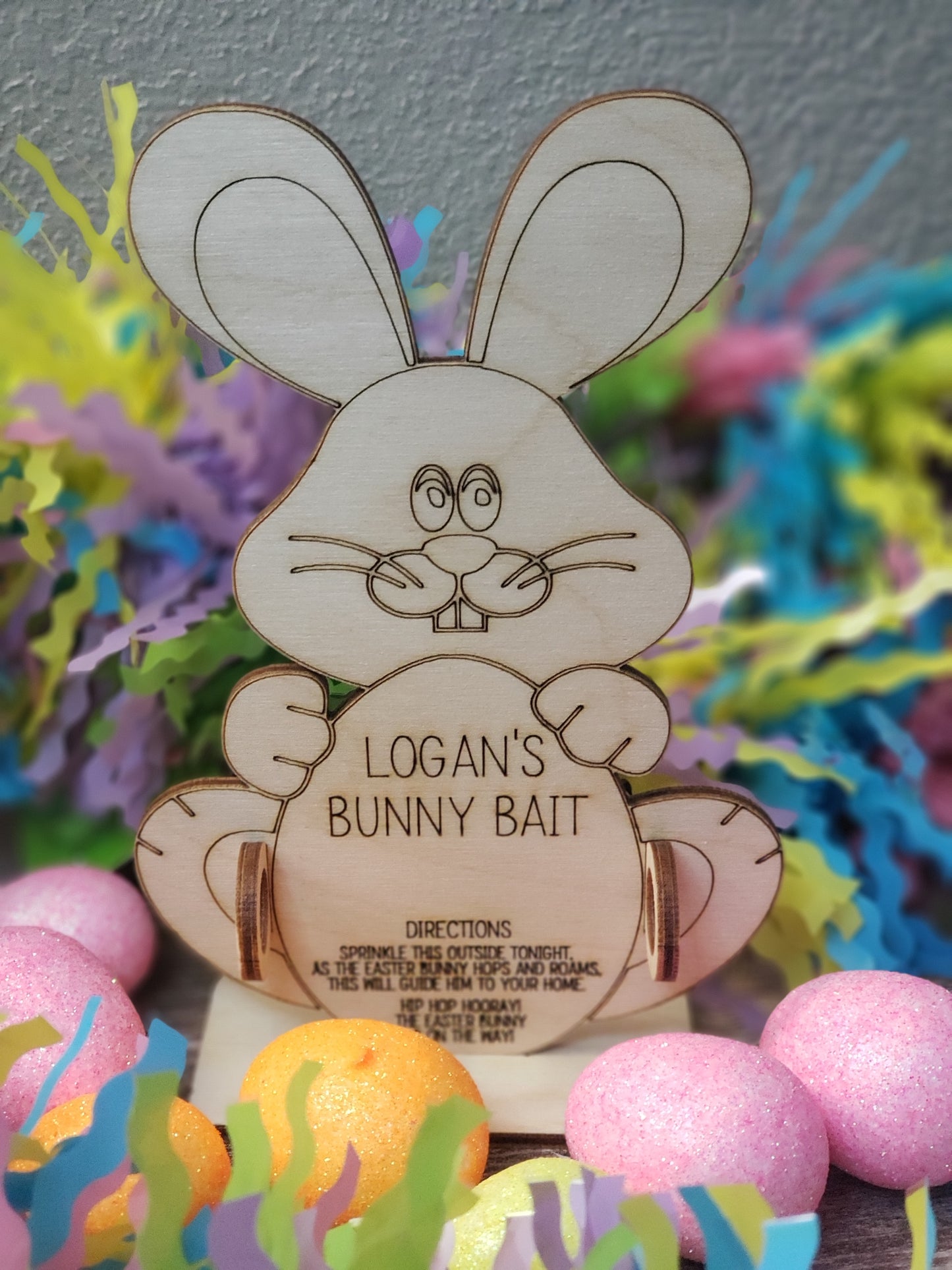 Bunny Bait Personalized Easter Decoration