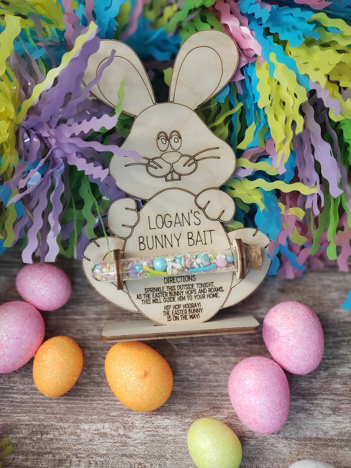 Bunny Bait Personalized Easter Decoration