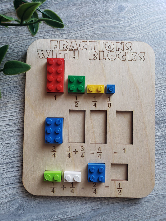 Fractions with Blocks Board.