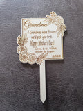 Personalized Mother's Day Flower Stakes