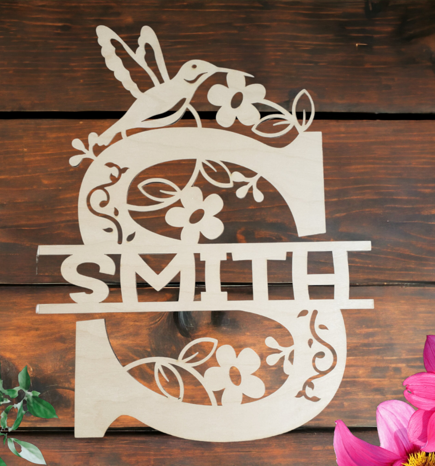 Hummingbird or Butterfly Personalized Sign