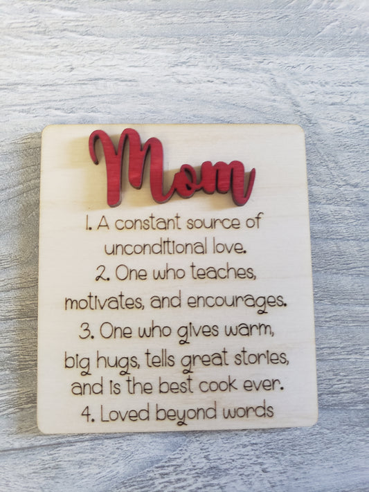 Mom Quote Magnet Personalized