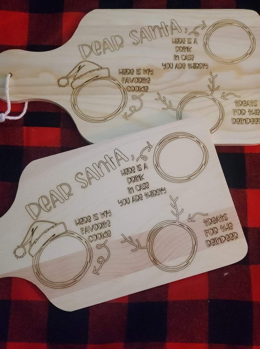 Dear Santa tray Christmas Eve Santa Paddle