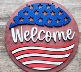 Welcome American Flag DIY Paint Kit