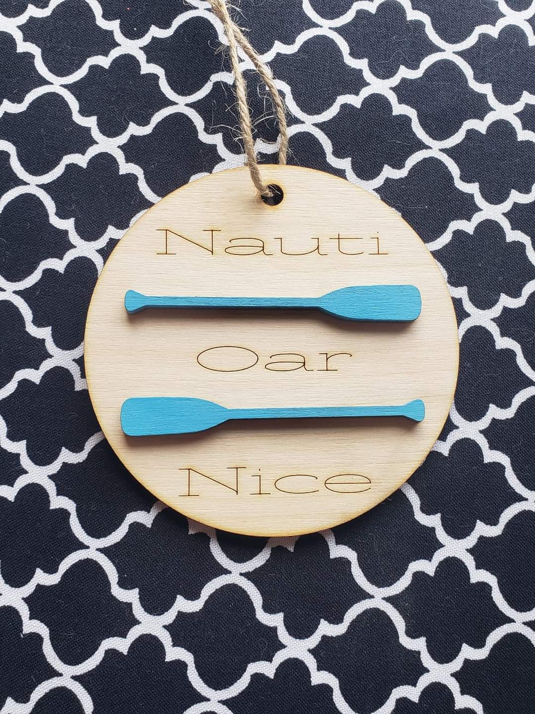 Nauti Oar Nice Christmas Ornament