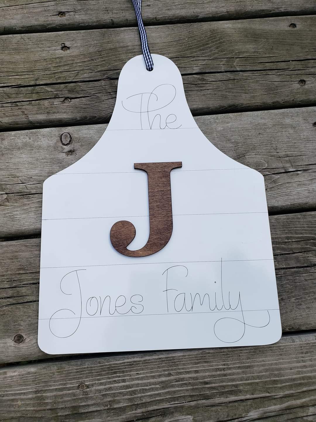 Shiplap Door Sign Personalized