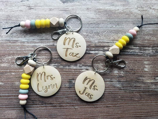 Teacher Keychains Personalized