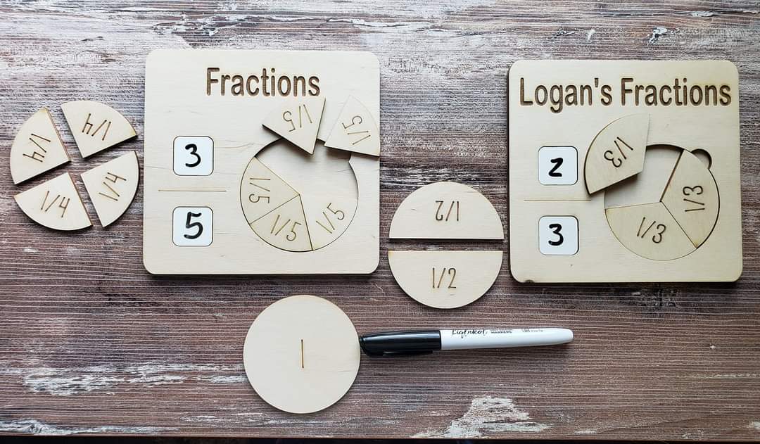 Fraction helper board Personalized