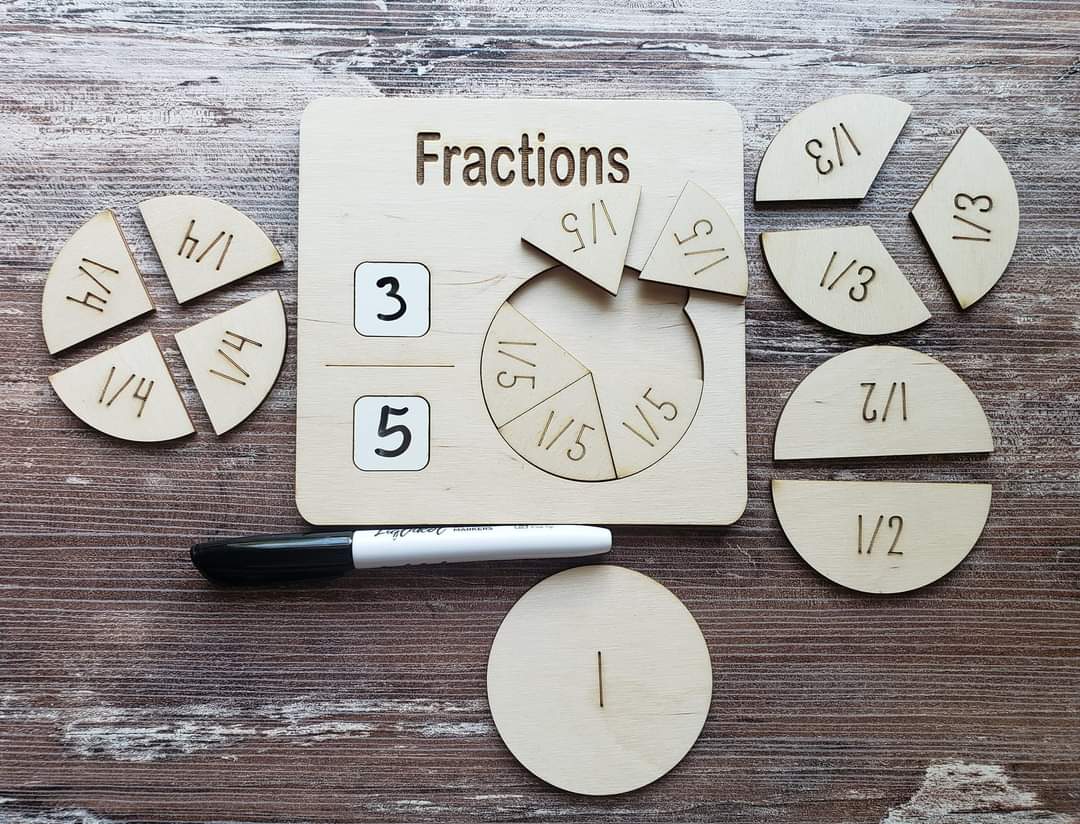 Fraction helper board Personalized