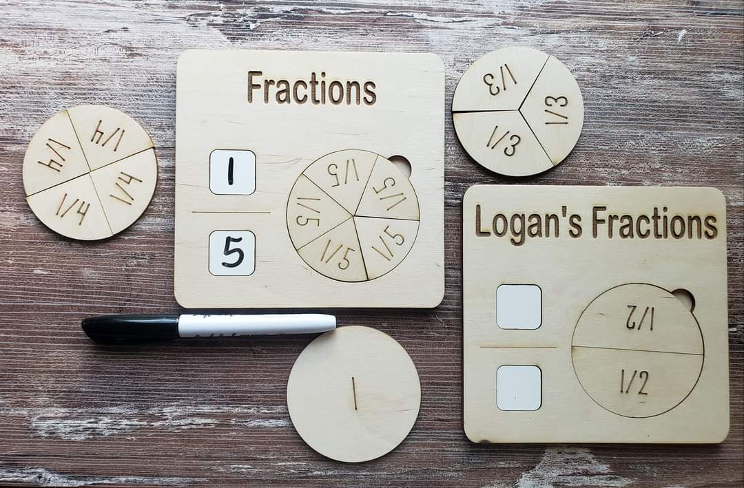 Fraction helper board Personalized