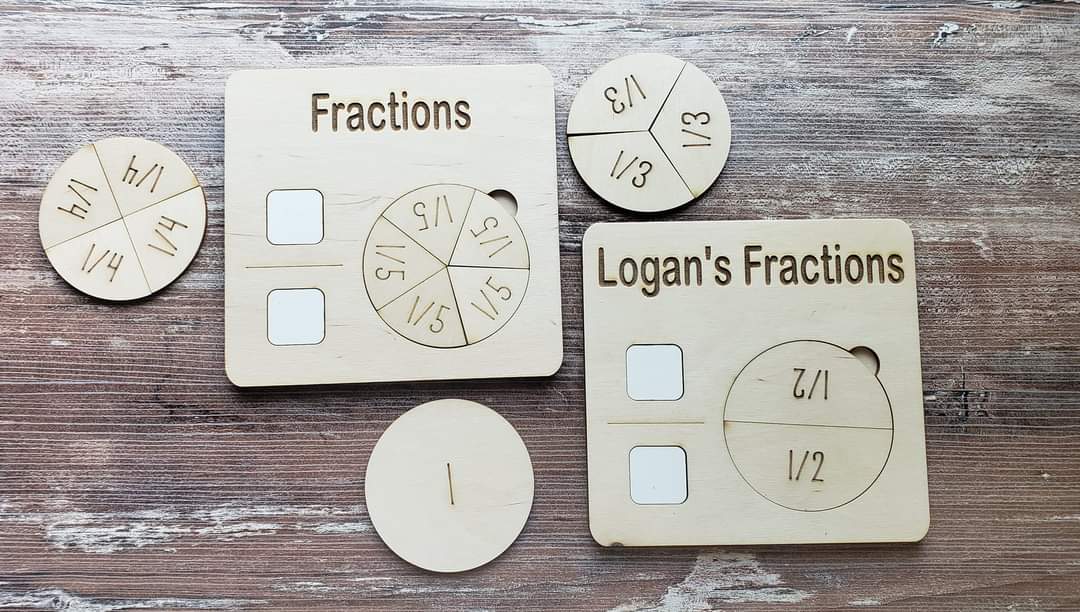 Fraction helper board Personalized