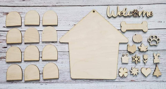 Dog House Interchangeable DIY sign