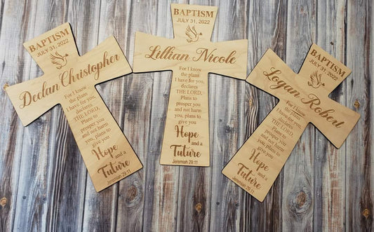 Baptism Cross Personalized