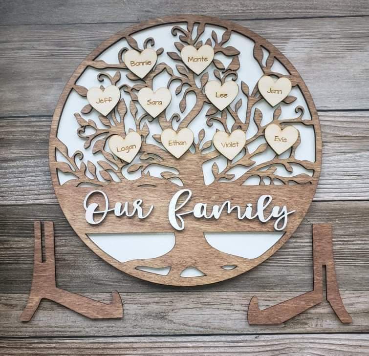 Our Family Tree Home Decor PERSONALIZED