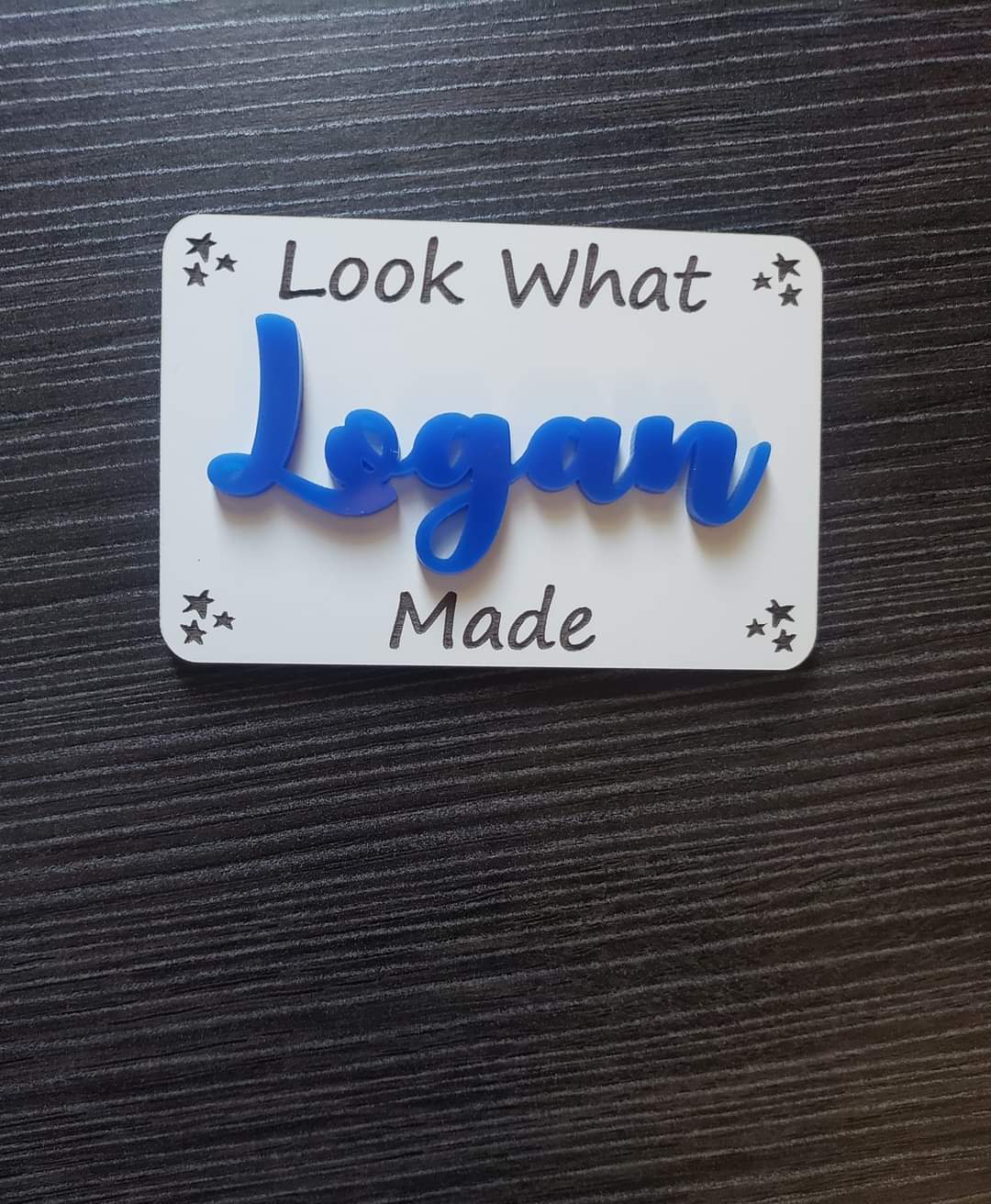 Look what I made magnets whiteboard and acrylic Personalized