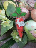 Carrot Easter Basket Personalized Tag. OLD VERSION