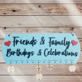 Family & Friends Birthdays & Celebrations Sign Personalized