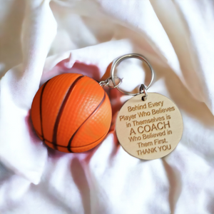 Behind Every Player Coach Keychain Squishy Ball