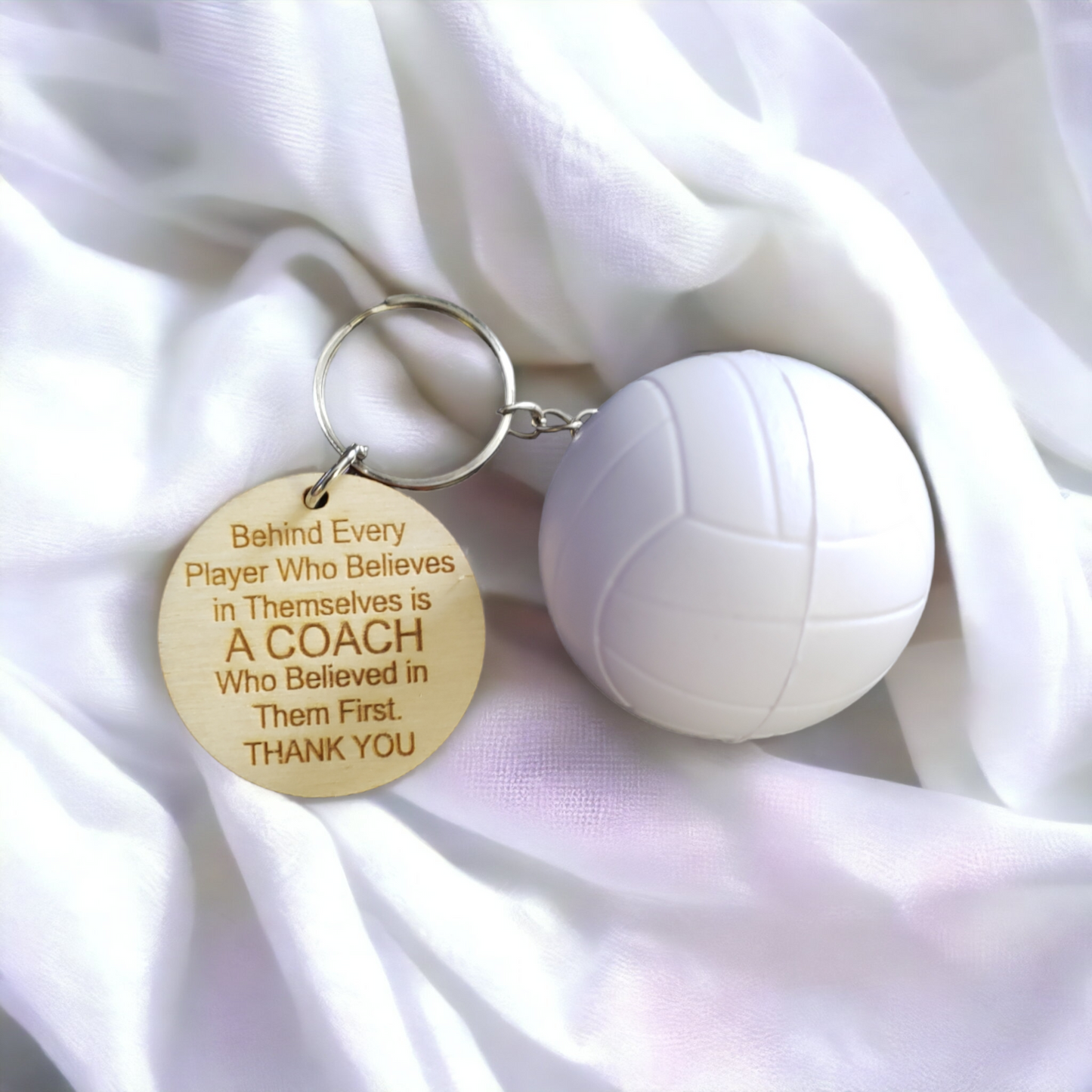 Behind Every Player Coach Keychain Squishy Ball