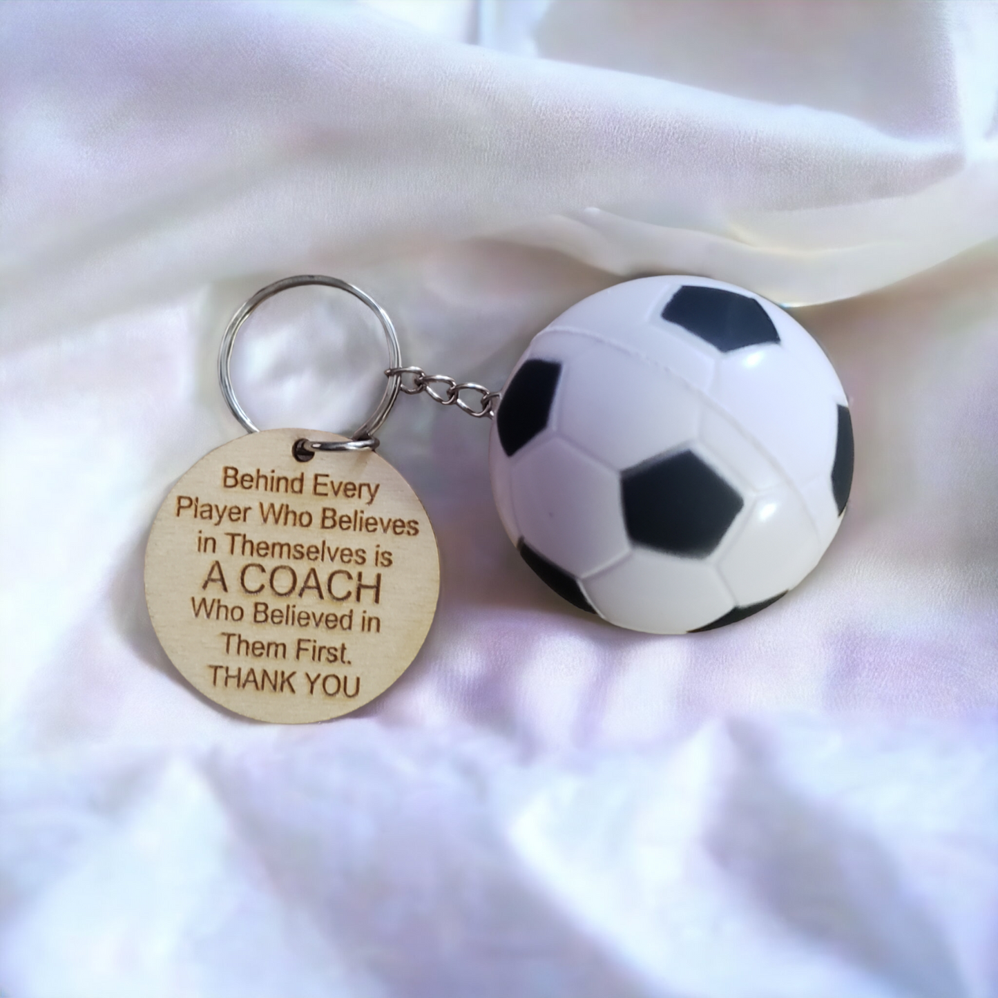 Behind Every Player Coach Keychain Squishy Ball